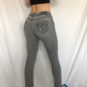 Grey Levi Skinny Jeans